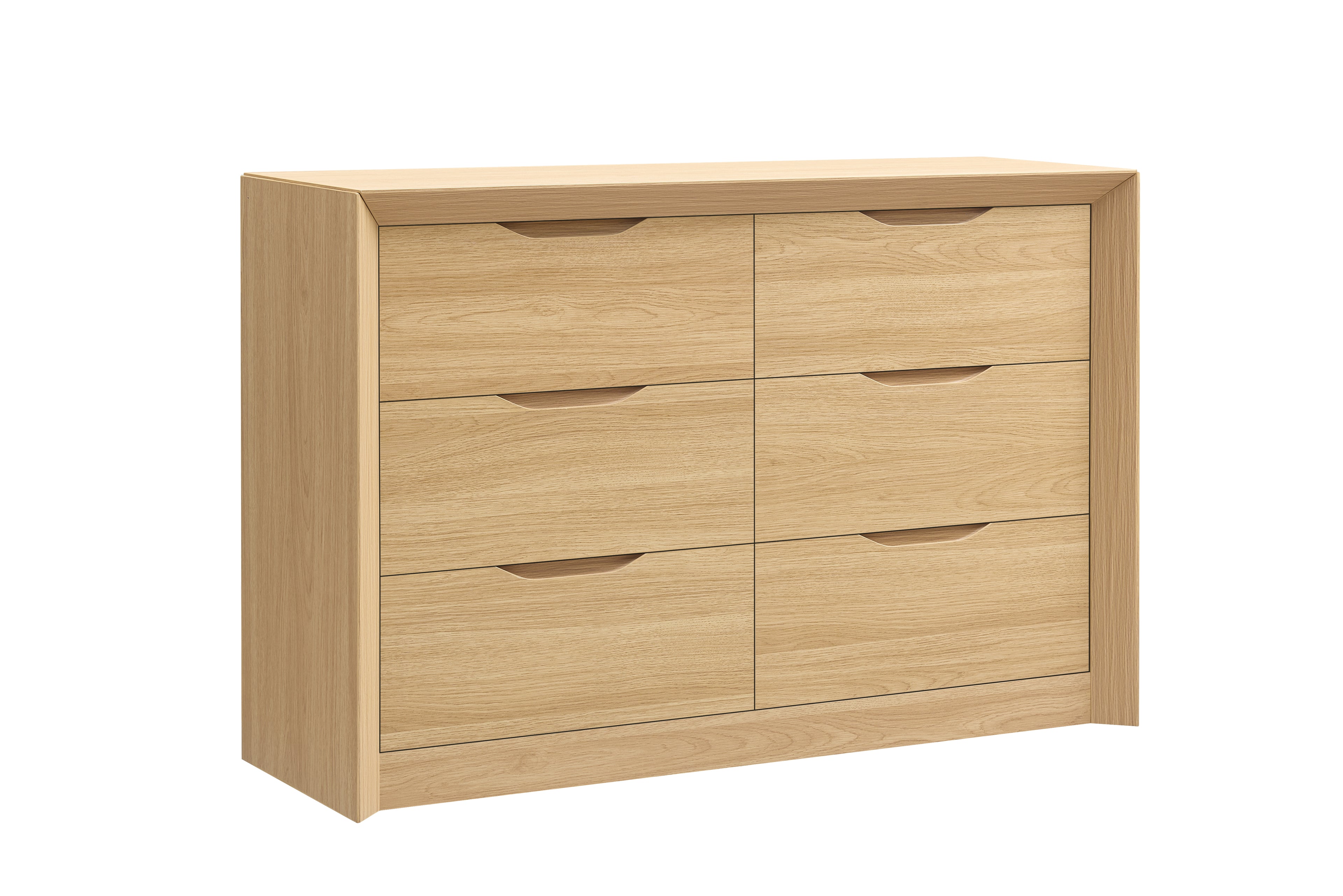 6-Drawer Wide Dresser with Spacious Storage