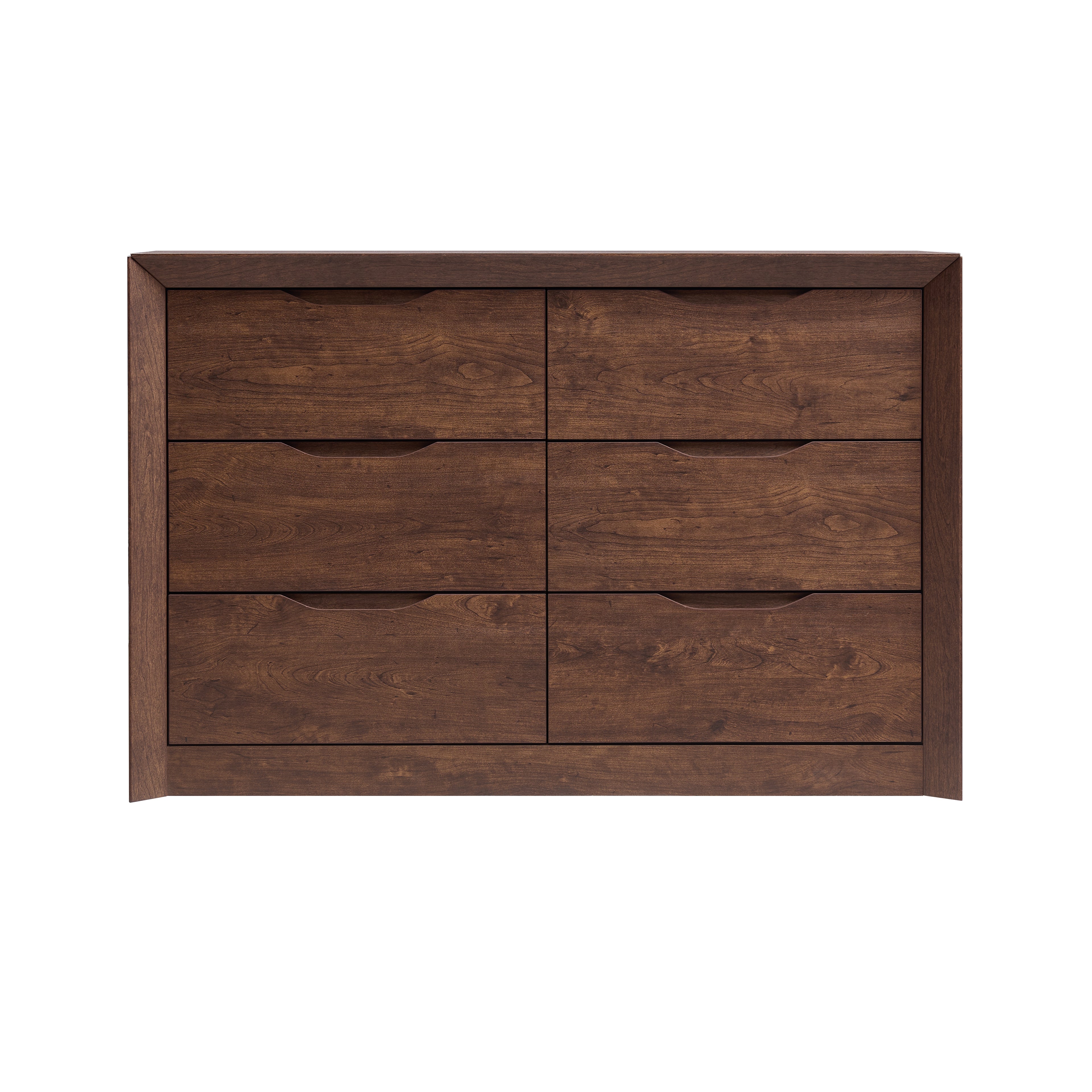 6-Drawer Wide Dresser with Spacious Storage