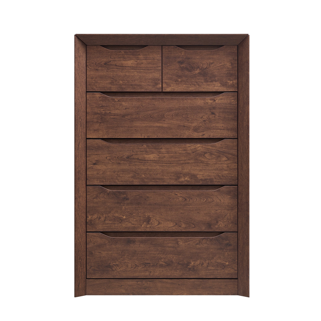 6-Drawer Tall Dresser for Bedroom Storage