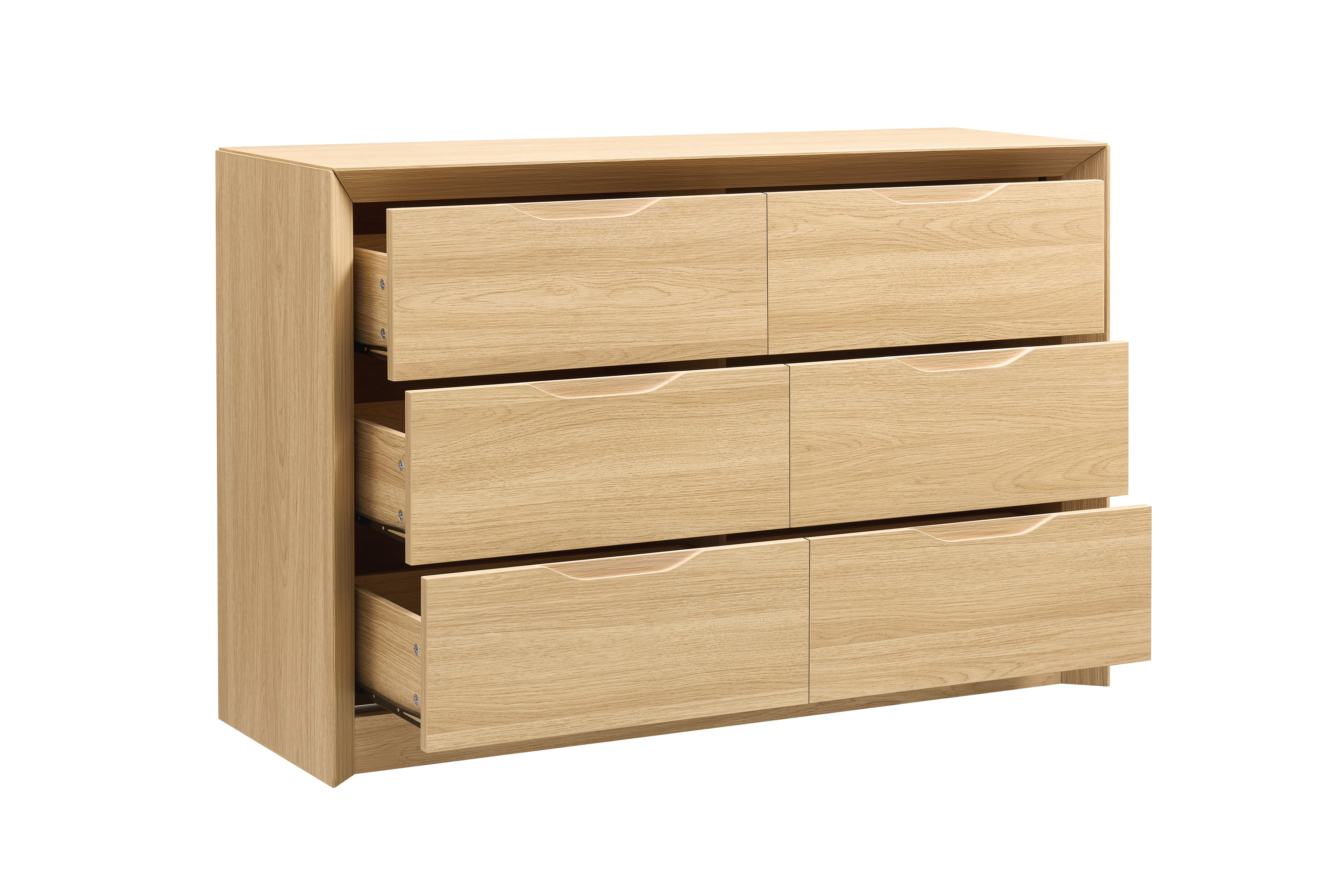 6-Drawer Wide Dresser with Spacious Storage