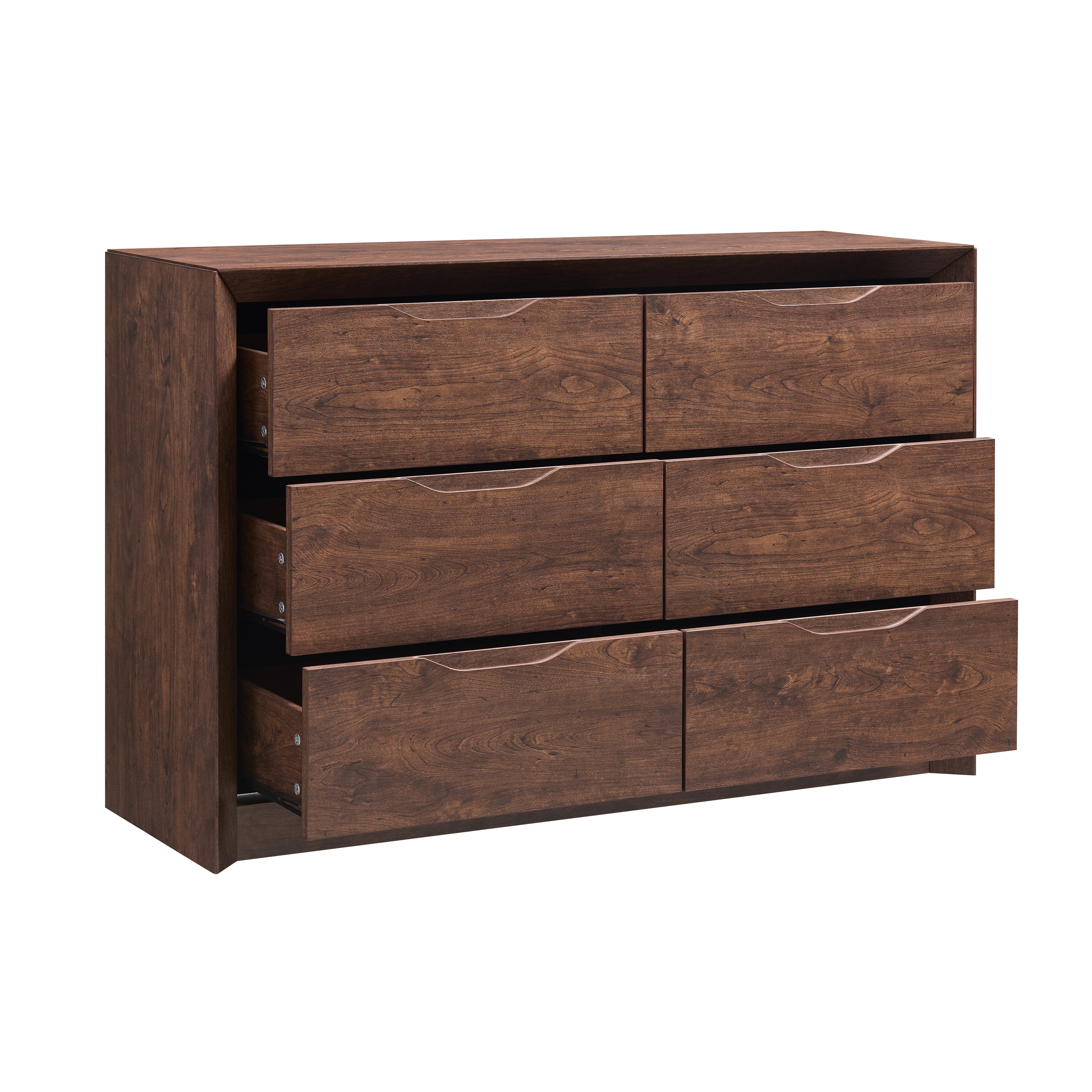 6-Drawer Wide Dresser with Spacious Storage