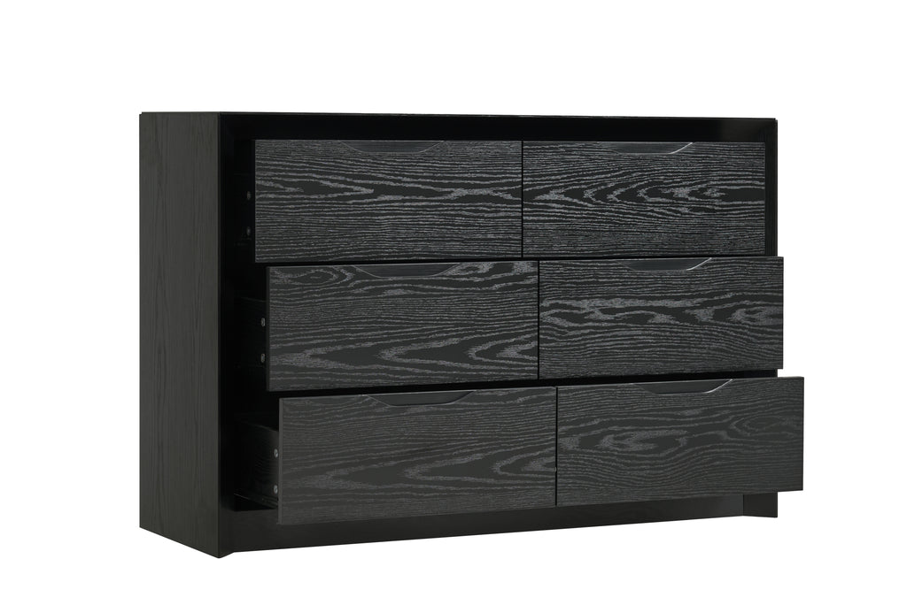6-Drawer Wide Dresser with Spacious Storage