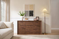 8-Drawer Rustic Wood Dresser for Bedroom Storage