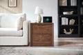 Nightstand with Charging Station and 2 Drawers