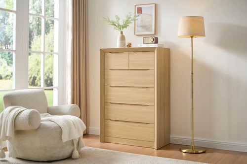 6-Drawer Tall Dresser for Bedroom Storages